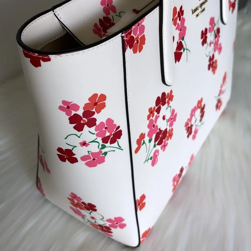 NWT💃Kate Spade Staci Sunny Floral Clusters Printed Medium Tote - Picture 3 of 10